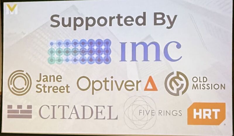 Event sponsors at Michigan quant conference