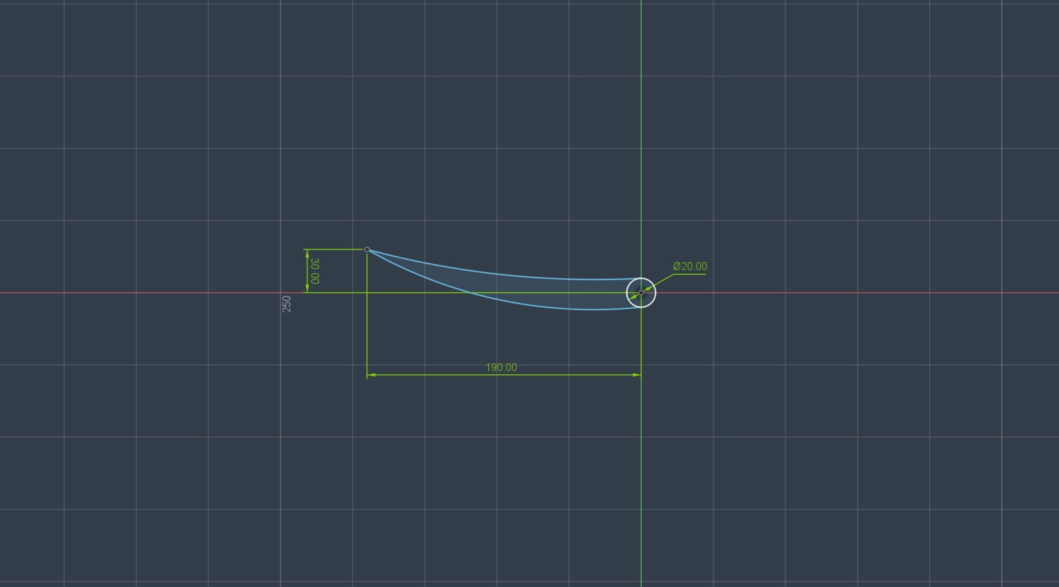 Revised airfoil cross-section with increased upper-surface curvature
