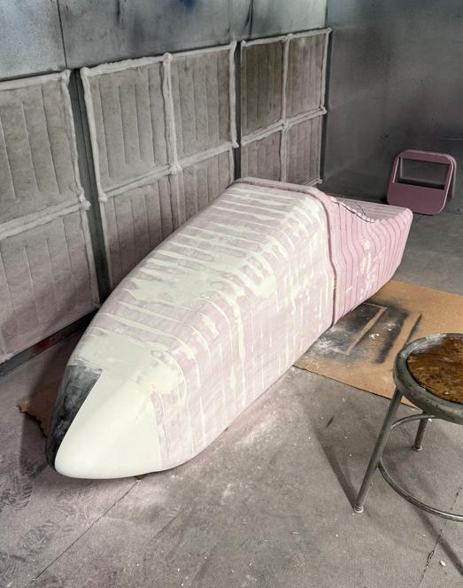 Nosecone template after manufacturing